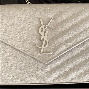 Never worn YSL wallet on chain